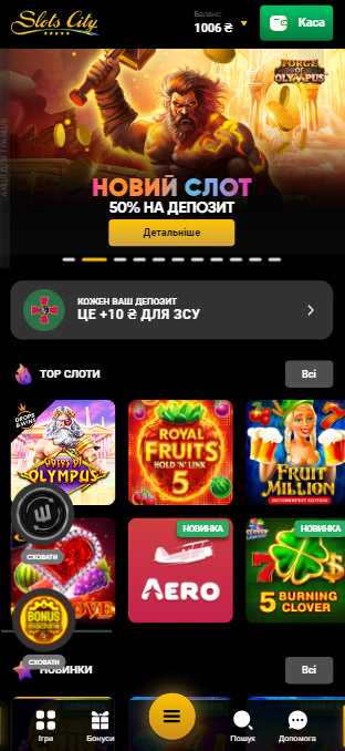 Мобільний SlotsCity