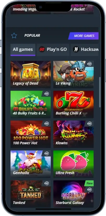 Популярні Jet Casino