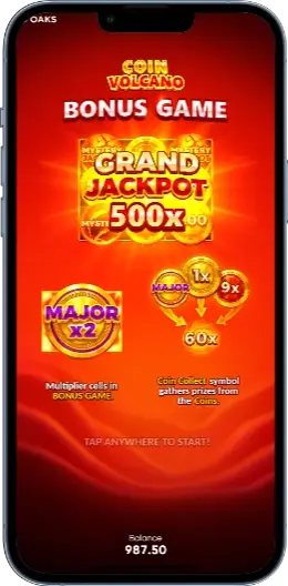 Coin Volcano Выиграть бонус
