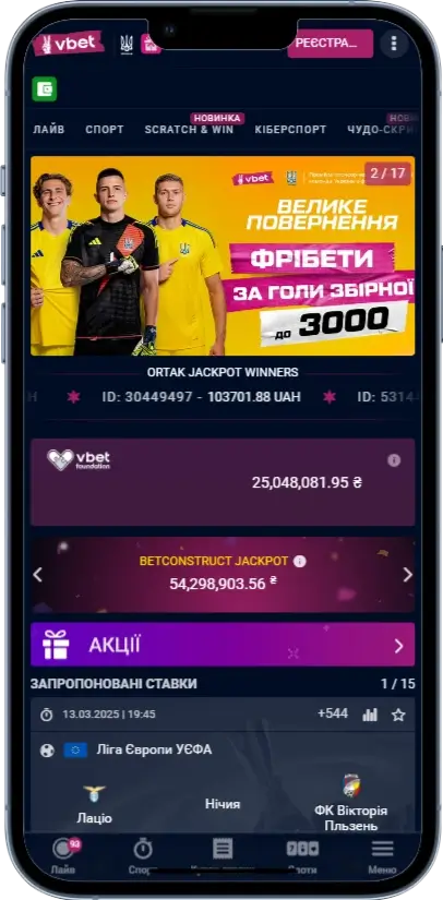Vbet Главная