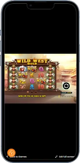 Wild West Gold Начальный экран