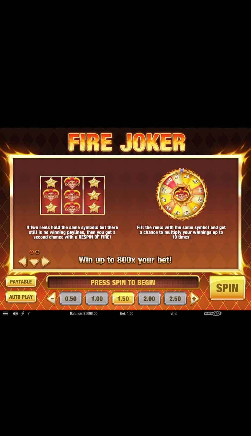 Fire Joker Информация
