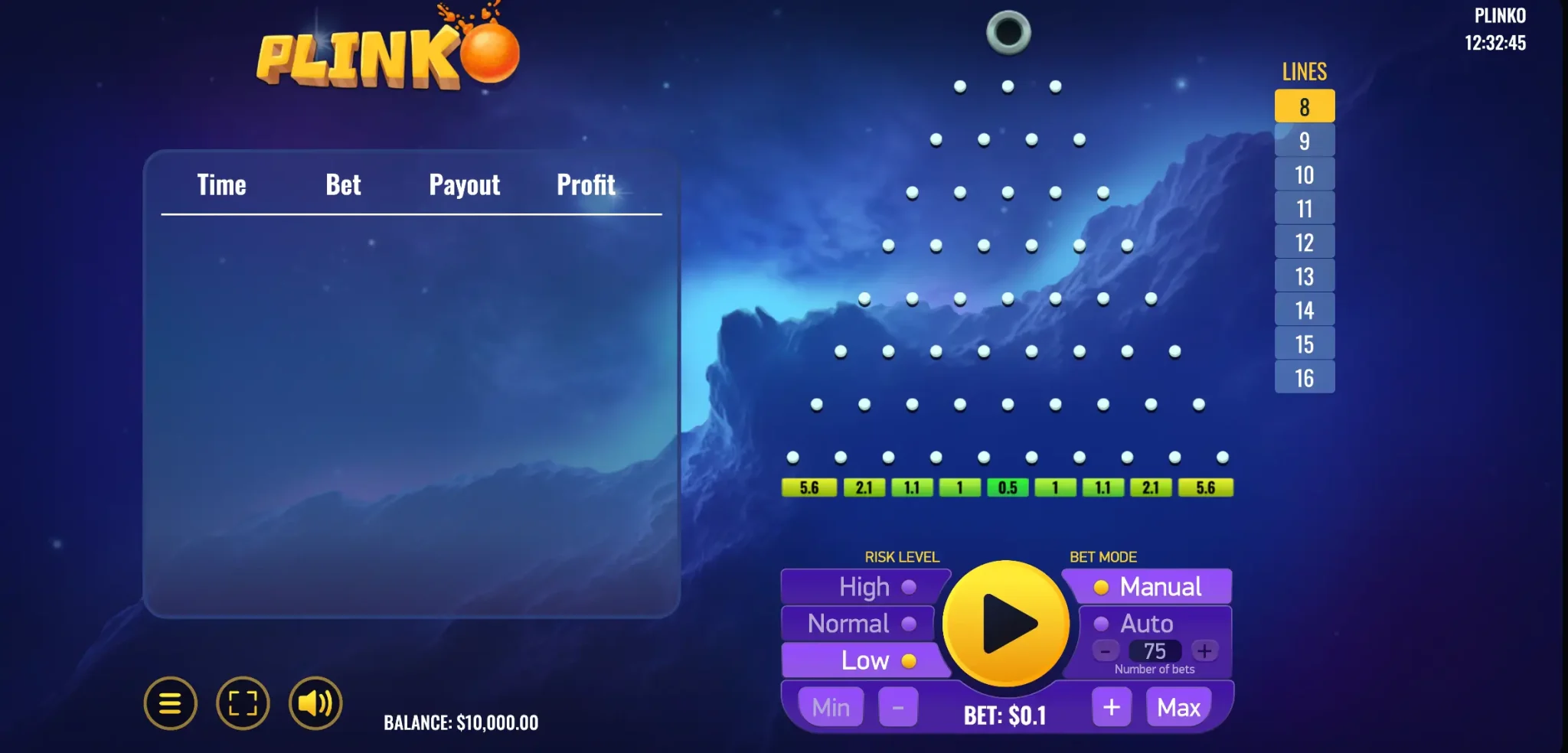 Дизайн гри  Plinko 